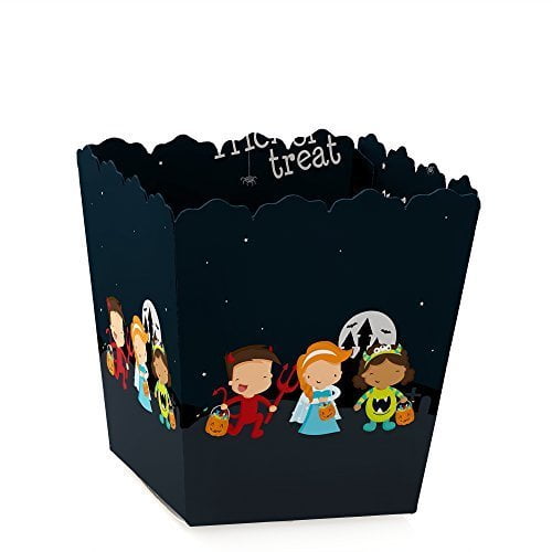 25 Halloween Spooky Trick or Treat Food Boxes Meal Box Kids Candy Party Bag P/W