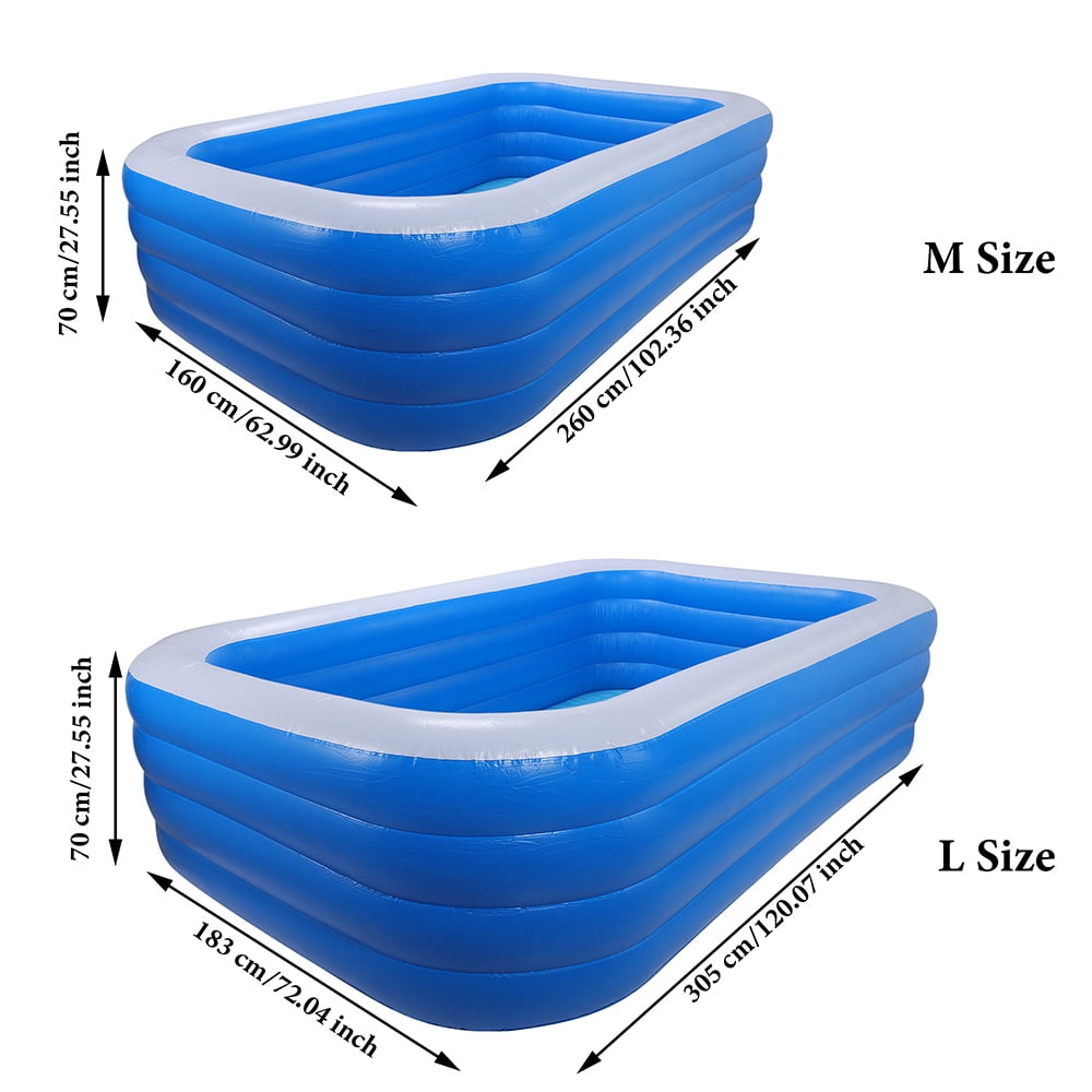 Lelinta Kiddie Pool Rectangle 27.55” 27.55” Swimming Pools