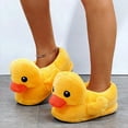thumbnail image 4 of Dakaela Cartoon Slippers Womens Mens Animal Cotton Shoes Cute Duck Bedroom Home Shoes Fuzzy Soft Winter Indoor and Outdoor Slipper, 4 of 7