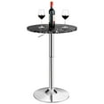 thumbnail image 2 of Costway 4PCS Round Bistro Bar Table Height Adjustable 360-degree Swivel Black, 2 of 10