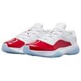 thumbnail image 1 of Ni - ke Ni - ke Air Jordan 11 CMFT Comfort Low White Gym Red DN4180-116 Size 10.5, 1 of 5