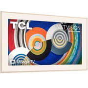 TCL 65 Class NXTVISION TV QLED 4K Smart Google TV and Flush Wall Mount (New 2024) - Art TV, Matte Anti-Glare Screen, 120Hz - 65A300W