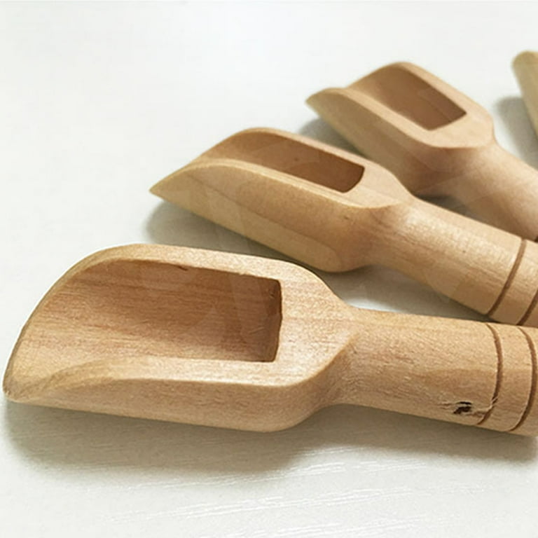 Wooden Mini Scoop Teaspoon For Salt, Milk Powder, Coffee Scoop