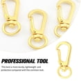 thumbnail image 4 of Clips de mosquetón de Metal, broche de langosta multifuncional, llaveros, accesorios deportivos para exteriores, bloqueo de seguridad duradero Ropa, zapatos y accesorios Miscelánea Dorado Jumpingount AP011884-01, 4 of 6