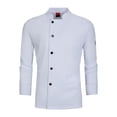 thumbnail image 1 of Bunblic Chef Coat Breathable Long Sleeve for Kitchen Work Uniform Food Service Hotel XL, 1 of 8