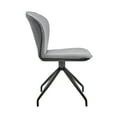 thumbnail image 4 of Petrie Dining Room Accent Chair in Grey Fabric and Black Finish - Set of 2, 4 of 7