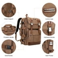 thumbnail image 5 of WITZMAN Canvas Travel Backpack for Men Women Expandable Large Carry on Duffel Bag Backpack for Airplane Fit 17 inch Laptop (A6617-3 Brown), 5 of 12
