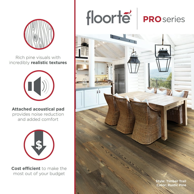 Forest Path 20 MIL x 9.1 in. W x 48 in. L Click Lock Waterproof Luxury  Vinyl Plank Flooring (15.2 sqft/case)