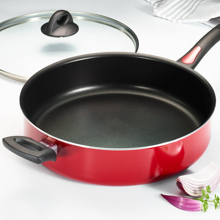 Dropship Tramontina EveryDay 5 Qt Aluminum Nonstick Covered Jumbo Cooker  Red to Sell Online at a Lower Price
