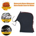 thumbnail image 4 of Motorcycle Gloves With Waterproof Warm Handle Cover For Autumn Winter Durable Black Mitt, 4 of 5