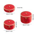 thumbnail image 3 of Elegant Plastic Snacks Tray with Lid Storage Container for Dried Fruits and Mixed Nuts 5 Compartment Round Candy Box White, 3 of 4