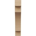 thumbnail image 2 of 5"W x 10"D x 30"H Thin Mediterranean Rough Cedar Woodgrain TimberThane Corbel, Primed Tan, 2 of 6