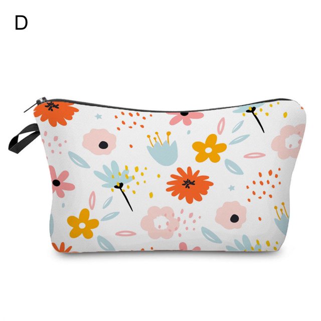 Trousse Cosmétique Imprimé Champignon 3D Polyvalente Femmes Apparence Mode Exquise Sac de Rangement pour la Maison