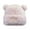 Pink, variant on Cute Fuzzy Bear Ear Beanie Hat for Women Skin-Friendly Plush Warm Woolen Hat Winter Faux Fur Animal Knitted Hat Cap White