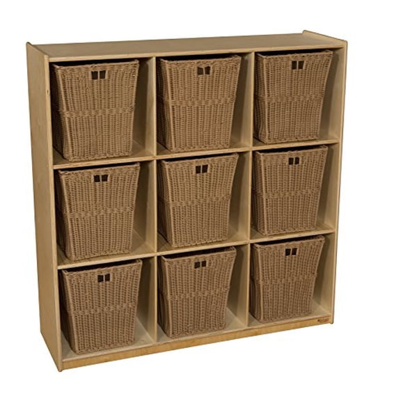 Wood Designs 50900-720 9 Cubby Storage with Large Baskets
