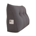thumbnail image 6 of Rounuo Bed Wedge Pillow for Headboard, Twin Triangular Reading Pillow Linen Large Bolster Backrest Support Ergonomics Cushion Coffee 39"x20", 6 of 7