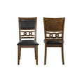 thumbnail image 6 of New Classic Furniture Gia Solid Wood 5-Piece Round Dining Set in Brown, 6 of 10