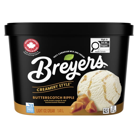 Breyers Butterscotch Ripple Light Ice Cream, 1.41 L