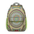 thumbnail image 1 of Zen Meditation Mandala School Backpack - Waterproof Ergonomic Design for Spinal Support, 1 of 6