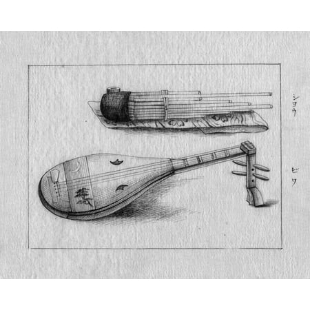 japanese instruments na biwa and a sho a panpipe like wind