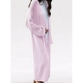 thumbnail image 4 of Womens Long Cardigan Sweaters Mohair Open Front Oversized Slouchy Knit Fall Trendy Coatigan Jackets Pink One size, 4 of 8