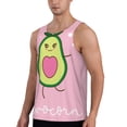 thumbnail image 2 of Xecao Cute Avocado Men's Tank Top Workout Quick Dry Sleeveless Gym Jogging Muscle Shirts Summer Swim Beach Tops, 2 of 9