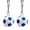 Blue, variant on SPRING PARK 2 Pcs Key Ring Vibrant Color Soccer Sports Ball Keychains for Kids Party Favors & School Carnival Prizes