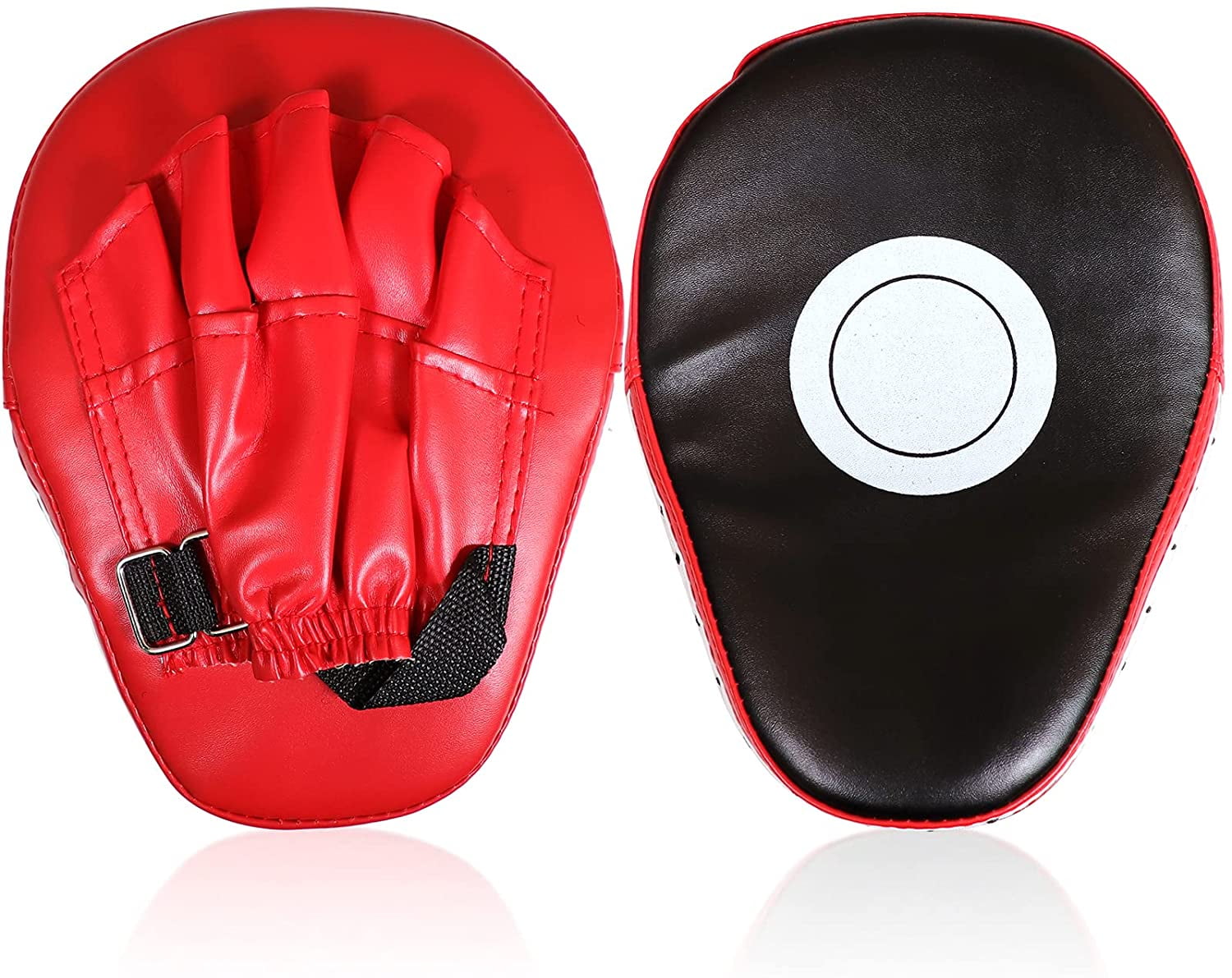 Boxing Focus Pads Jabs Kicks Hooks Curved Target Punching Gloves Single & Pair 