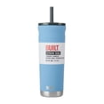 thumbnail image 5 of BUILT Torrent 24 oz Stainless Steel Insulated Tumbler Water Bottle with Straw and Lid, Sky Blue, 5 of 12