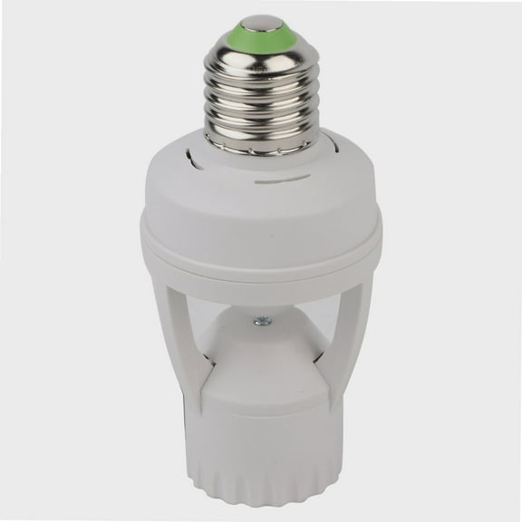 Motion Sensor Light Socket, E27 LED Lamp Bulb Holder Light Switch Socket Adju-stable Infrared Motion Sensor AC110-240V, Automatic Light Control for Bathroom, Stairs, Door, Garage, etc