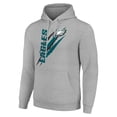 thumbnail image 2 of Unisex Starter Heather Gray Philadelphia Eagles Color Scratch Fleece Pullover Hoodie, 2 of 3