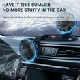 thumbnail image 2 of Electric Car Fan 2 Speed Adjustable Dual Head Car Cooling Fans 360 Rotatable Car Dashboard Fan, 2 of 10