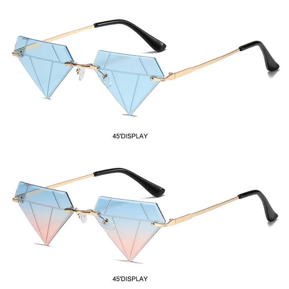 Retro Triangle Cat Eye Colored Lens Sunglasses – Ilymix Accessories