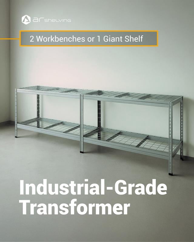 Ar Shelving 4- Tier Silver Heavy Duty Steel Garage Storage Shelving Unit with Galvanized Wire Mesh Rack (71 in. W x 71 in. H x 20 in. D) NSF Certified