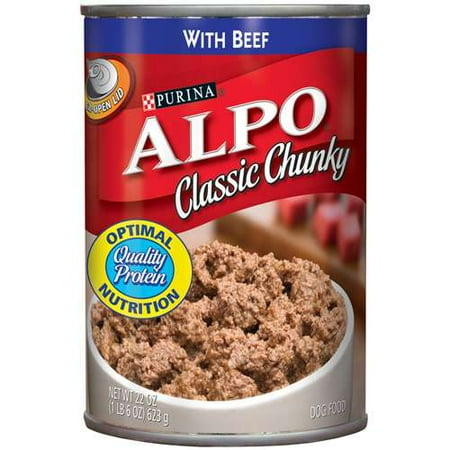 Alpo Classic Chunky With Beef Dog Food, 22 oz