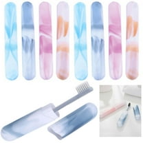 8Pk Toothbrush Holder Ventilated Hole Portable Travel Case Container Holder Camp