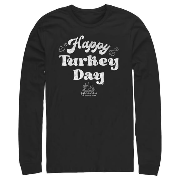 Men's Friends Happy Turkey Day Long Sleeve Shirt