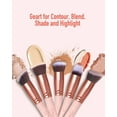 thumbnail image 3 of Juego De Brochas De Maquillaje, 16 Piezas Bestope Pro Premium, Base Sintética, Correctores, Sombras De Ojos, Juego De Brochas De Maquillaje (Rosa Mate), 3 of 5