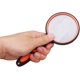 thumbnail image 3 of une Loupe Orange Noire 7x, Loupe Pour Enfants Loupe De Lecture Portative Lentille Grossissante De 75 Mm Avec Poigne En Caoutchouc Souple Antidrap, 3 of 5