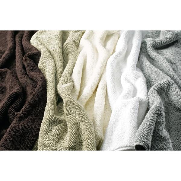 AGM Home Store DWBA Absorbent 100 Cotton Bath Mat, Silver Gray, Large