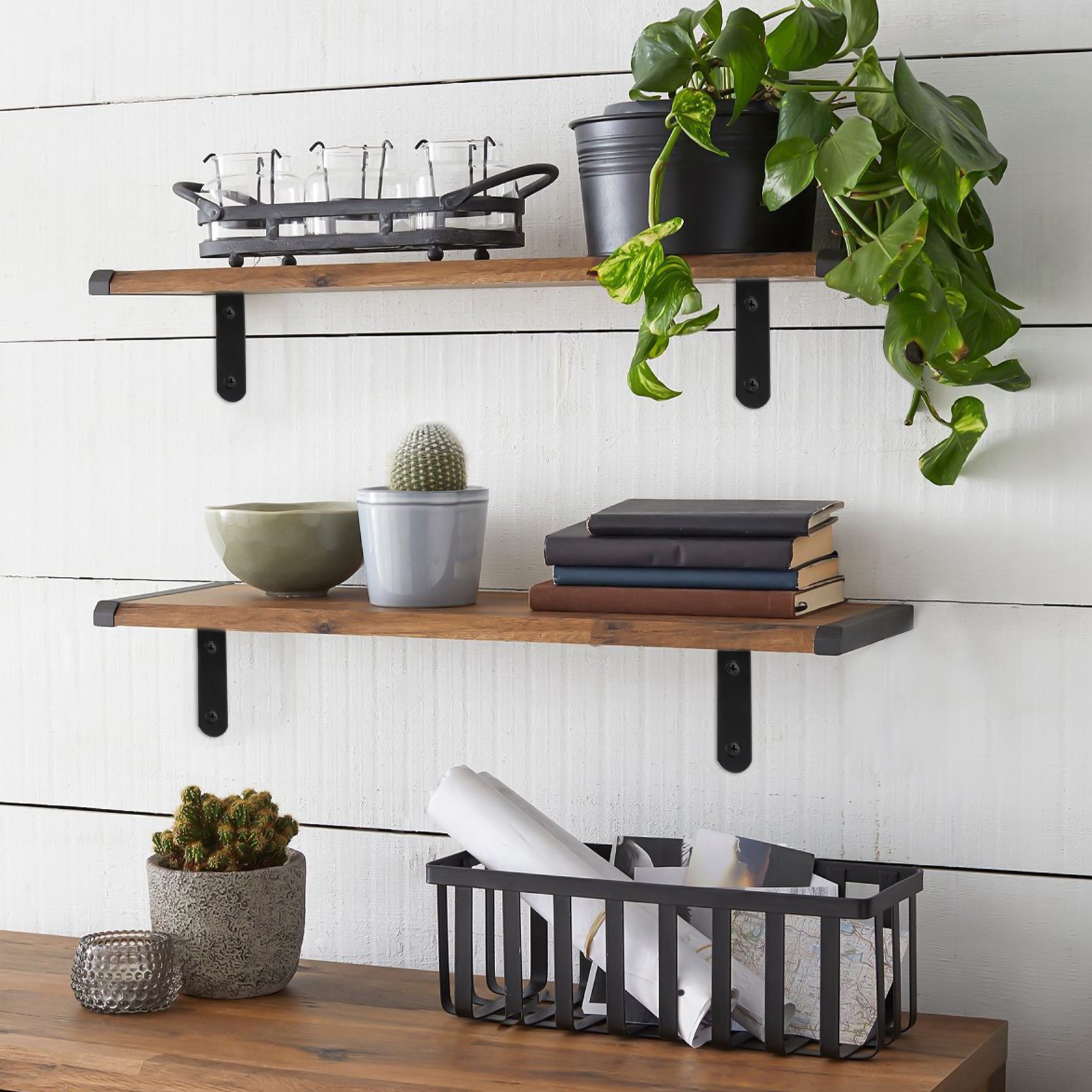 Sixwipe Heavy Duty Steel L-Bracket Shelf Support (8 Pack) photo 2