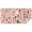Pink Christmas Nutcracker, variant on Red and Black Christmas Snowflake Pattern Rectangle Tablecloth 60"x84",Waterproof Polyester Rectangle Table Cloth, Wipeable Spillproof Polyester Tablecloth for Dining, Camping, Indoor and Outdoor