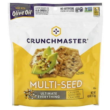 Crunchmaster, Multi-Seed, Baked Rice Crackers, Ultimate Everything, 4 oz (113 g) Pack of 2