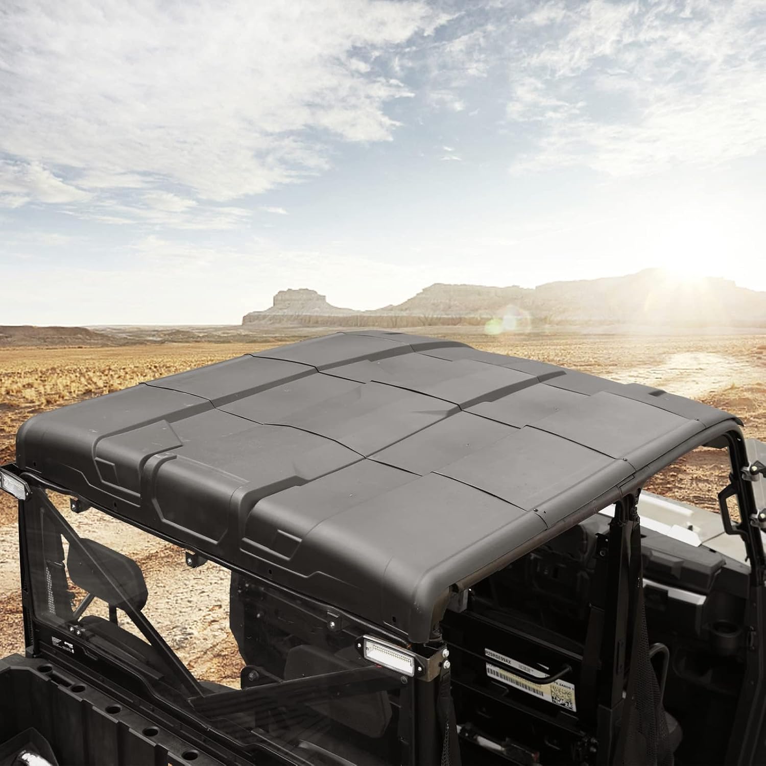 A & UTV PRO Roof Top for Polaris Ranger Crew XP 1000 900 2015-2023, Ranger Crew 900/570 Full-Size, 4-Piece Combination Poly Crew Sport Hard Roof Accessories, Replace OEM # 2889223, 4 Seater