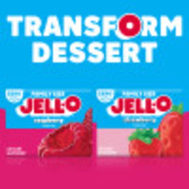 Raspberry Jell-O Zero Sugar - Walmart Business Supplies