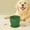 Green #3, variant on Nrmrqz Slow Feeder Dog Bowl with Suction Cup | Non-Slip Silicone Pet Bowl for Cats & Dogs | Honeycomb Designs | Safe | 11.9x11.9x9.05cm (Green or Yellow)