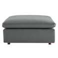 thumbnail image 3 of Modway Commix Down Filled Overstuffed Vegan Leather Ottoman in Gray, 3 of 7
