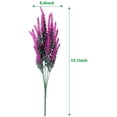 thumbnail image 3 of Artificial Lavender Flowers Outdoor UV Resistant Fake Flowers No Fade Faux Plastic Plants Garden Porch Window Box Decorating (Classic Purple), 3 of 5