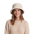 thumbnail image 3 of Deago Women Winter Bucket Hat Vintage Cloche Hats Warm Faux Fur Wool Outdoor Fisherman Cap (Beige), 3 of 8