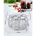 thumbnail image 3 of Cook N Home Professional 12-inch Canning Rack, Stainless Steel Steamer Jar Rack Kit for Regular Wide Mouth Mason Ball Jars, Holds 8 Pint or 7 Quart, 2 Pack, 3 of 7
